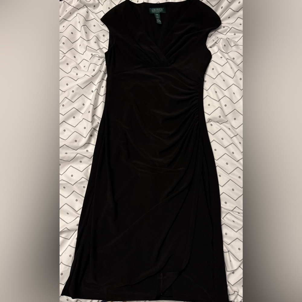 Polo by Ralph Lauren Elegant Black Asymmetrical Dress